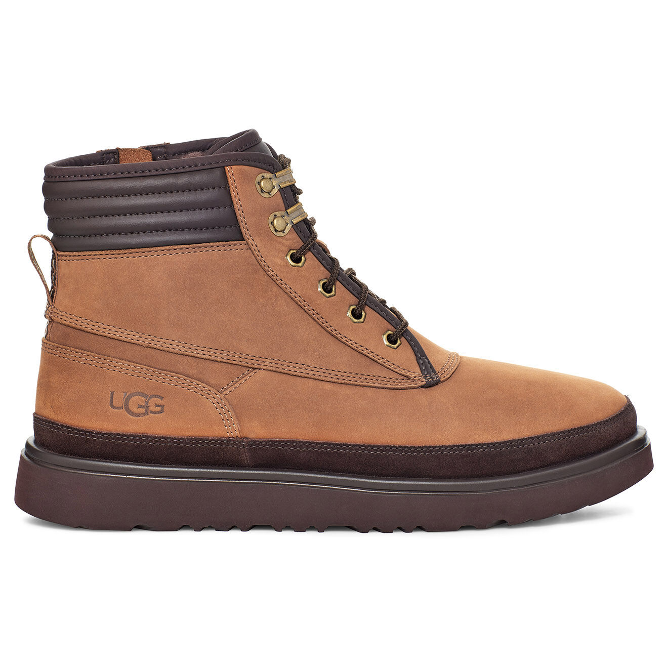 Boots en Velours de Cuir Highland Sport Utility Weather marron Vente privee Ugg BazarChic