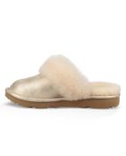 Chaussons en Peau de Mouton Cozy II Metallic dorés