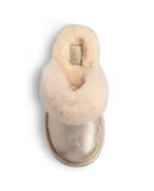 Chaussons en Peau de Mouton Cozy II Metallic dorés