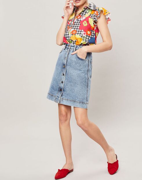 Jupe courte Denim bleue