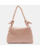 Sac Porté Epaule Lady Double Satin rose clair - 27x40x8 cm