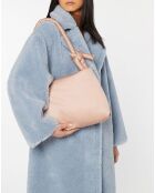 Sac Porté Epaule Lady Double Satin rose clair - 27x40x8 cm