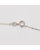 Pendentif Diamants 0.07 ct & Perle or blanc