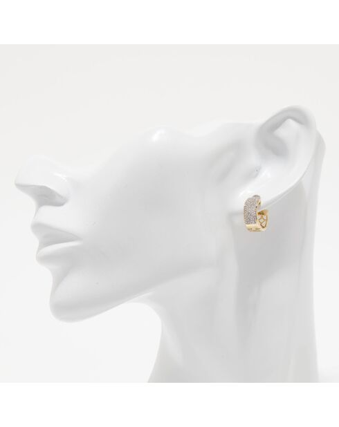 Laufey 0.50 ct geelgouden diamanten oorbellen