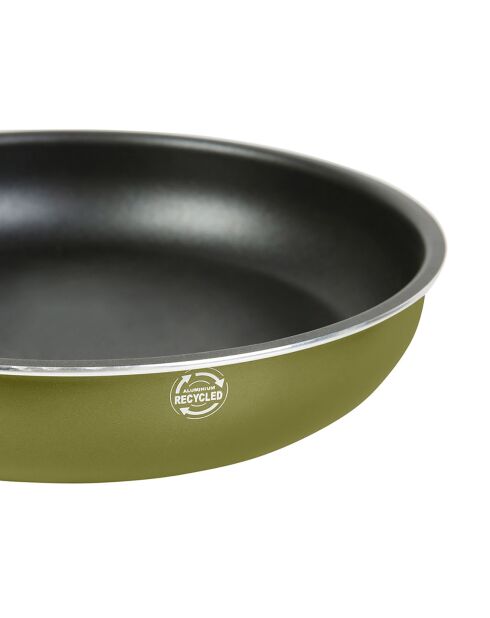 Batterie de cuisine re agir induction verte - 4 pièces  - d. 24/28 cm