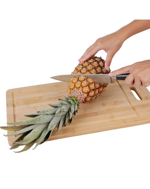 Coupe ananas en inox grise - D. 10x23.5 cm