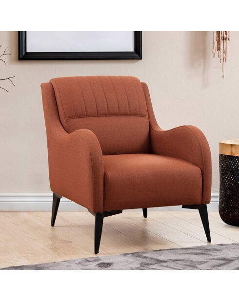 Fauteuil Kenzo rouge - 70x90x88 cm