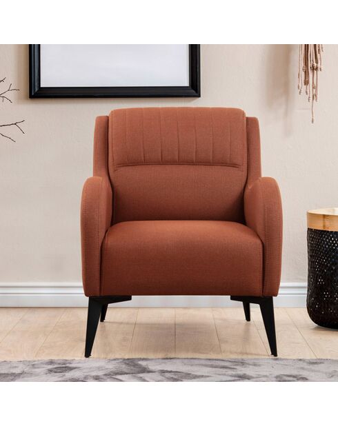Fauteuil Kenzo rouge - 70x90x88 cm