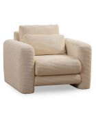 Fauteuil Lily beige - 98x97x73 cm