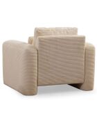 Fauteuil Lily beige - 98x97x73 cm