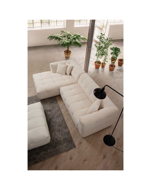 Canapé d'angle gauche Cady beige - 300x150x72 cm