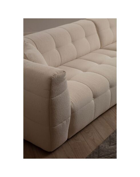 Canapé d'angle droit Cady beige - 300x150x72 cm