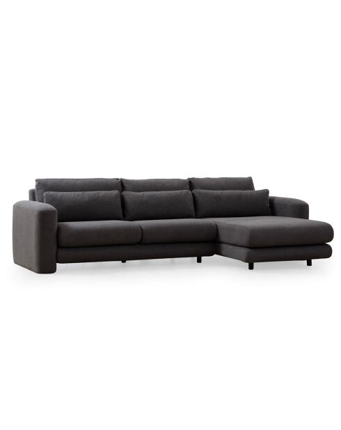 Canapé d'angle droit Lily gris - 290x165x73 cm