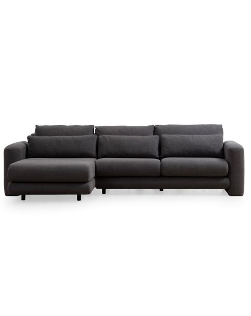 Canapé d'angle gauche Lily gris - 290x165x73 cm