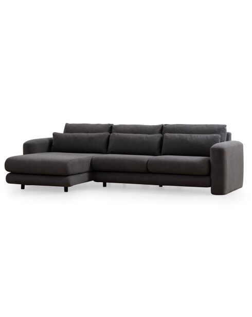 Canapé d'angle gauche Lily gris - 290x165x73 cm