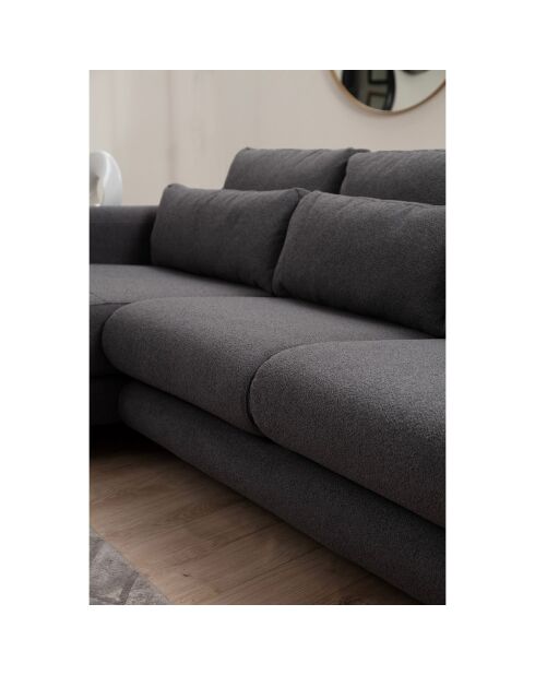 Canapé d'angle gauche Lily gris - 290x165x73 cm