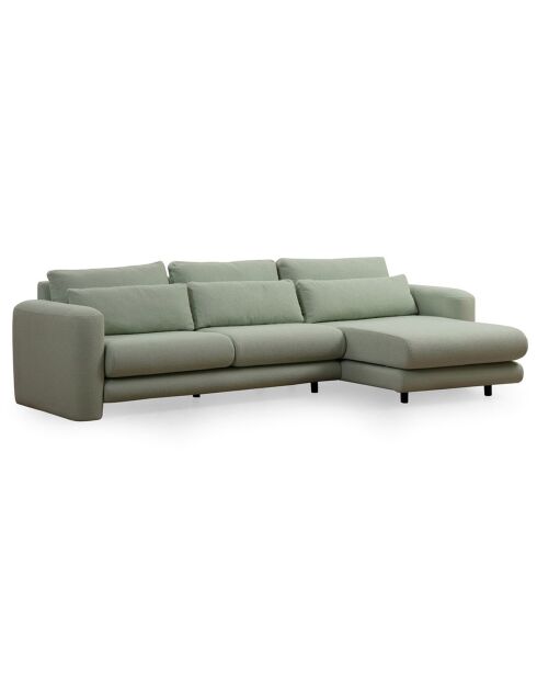 Canapé d'angle droit Lily vert - 290x165x73 cm