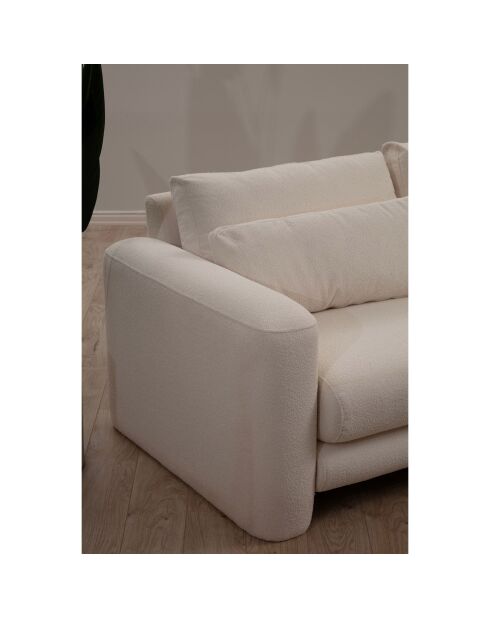 Canapé d'angle droit Lily crème - 290x165x73 cm