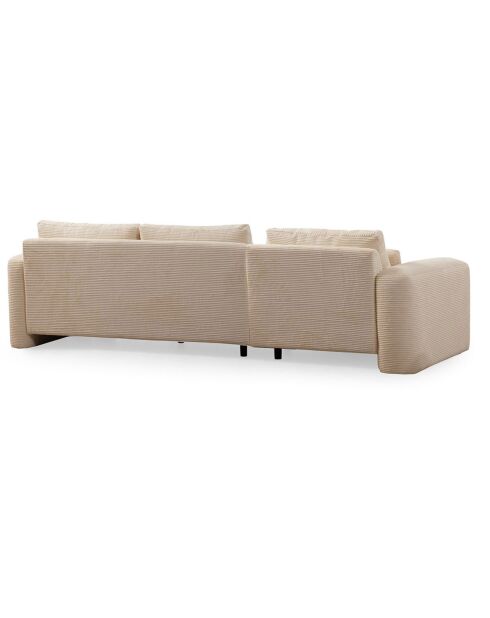 Canapé d'angle gauche Lily beige - 290x165x73 cm