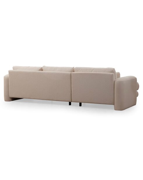 Canapé d'angle gauche Lily crème - 290x165x73 cm