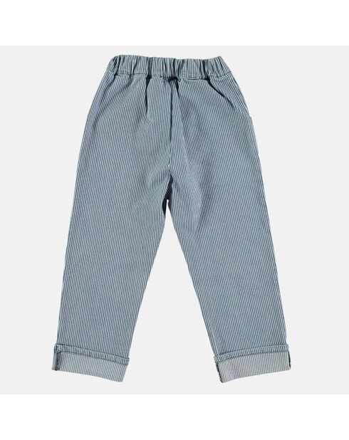 Pantaloni in denim a righe