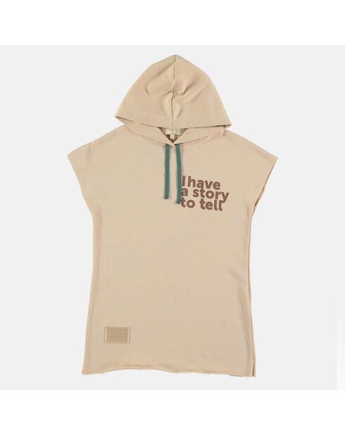 Robe sweat I have a story to tell beige