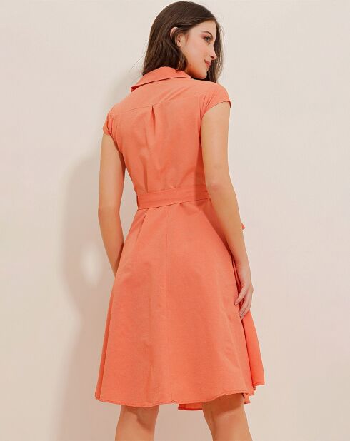 Robe Lucie saumon