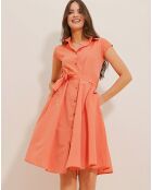 Robe Lucie saumon