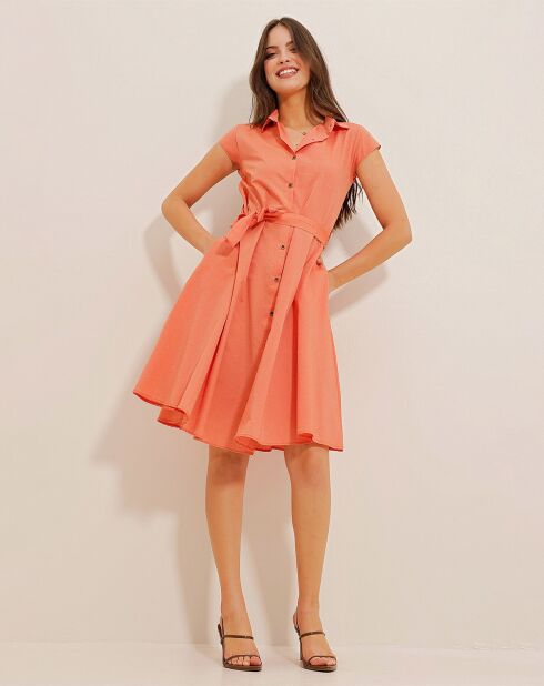 Robe Lucie saumon