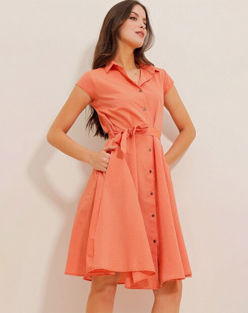 Robe Lucie saumon