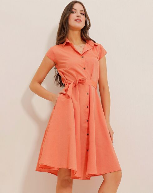 Robe Lucie saumon