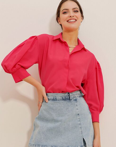 Chemise Melis fuchsia