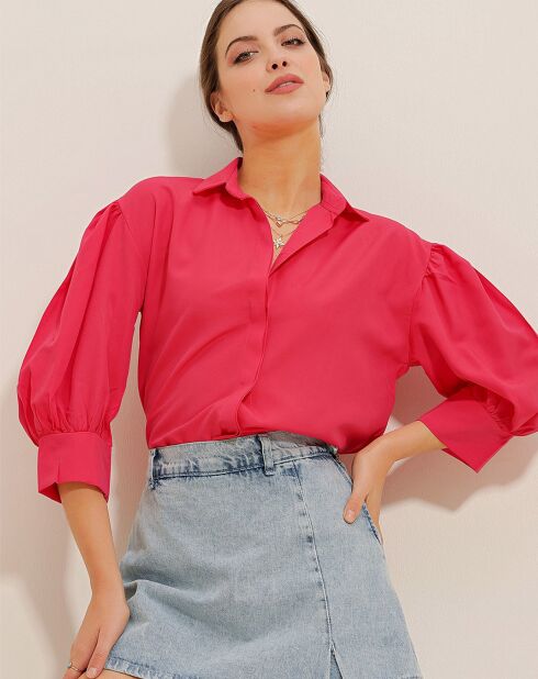 Chemise Melis fuchsia