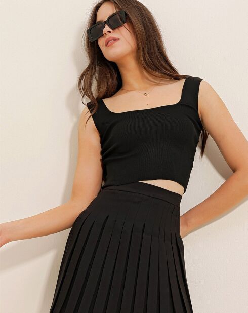 Crop Top Lena noir
