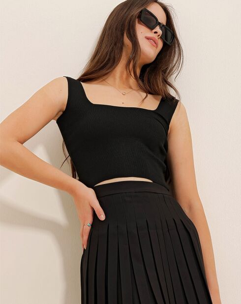 Crop Top Lena noir