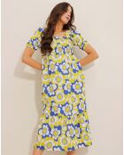 Robe Nina vert/bleu