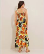 Robe Helene rouge/menthe