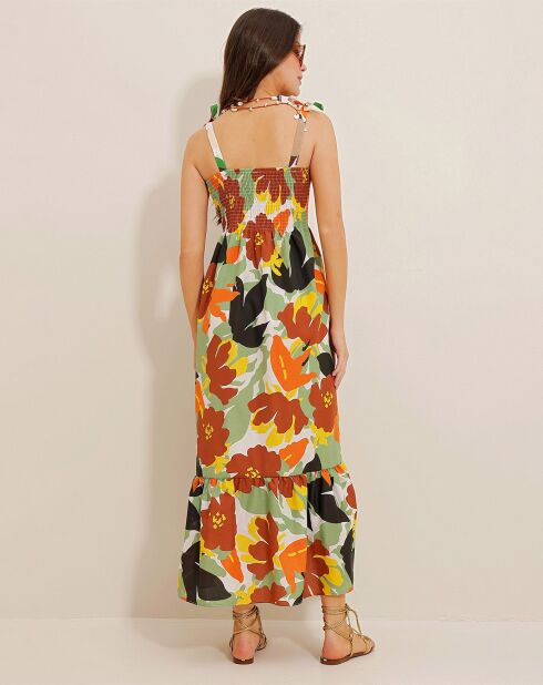 Robe Helene rouge/menthe