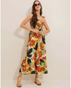 Robe Helene rouge/menthe