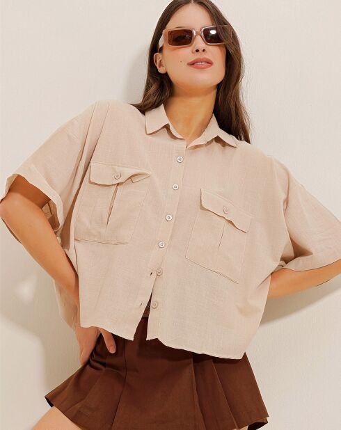Chemise Olivia beige