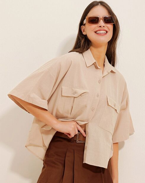 Chemise Olivia beige