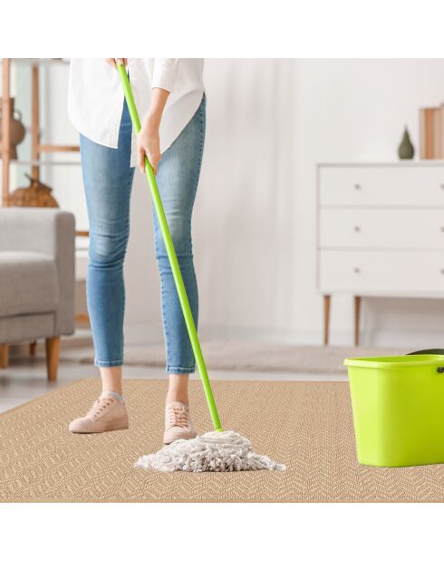 Tapis extérieur/intérieur Christopher beige - D.100 cm