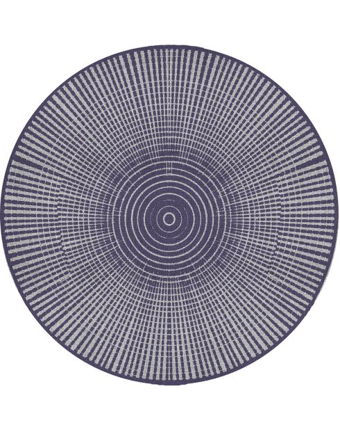 Tapis extérieur/intérieur Hanoi bleu- D.100 cm
