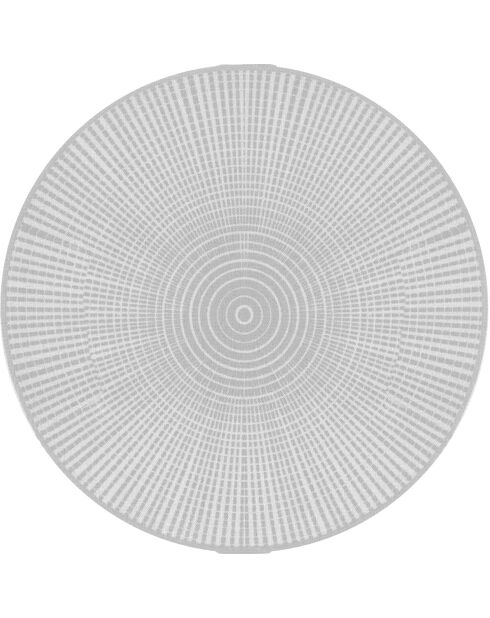 Hanoi grijs vloerkleed voor buiten en binnen - D.100 cm