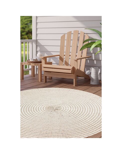 Tapis extérieur/intérieur Bangkok 1 beige - D.100 cm