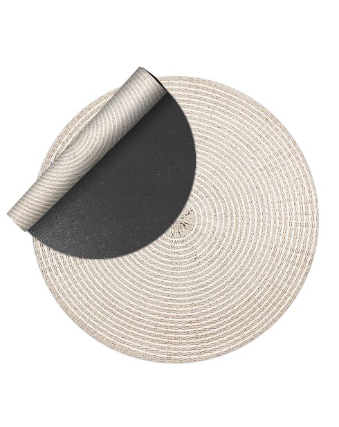 Tapis extérieur/intérieur Bangkok 1 beige - D.100 cm