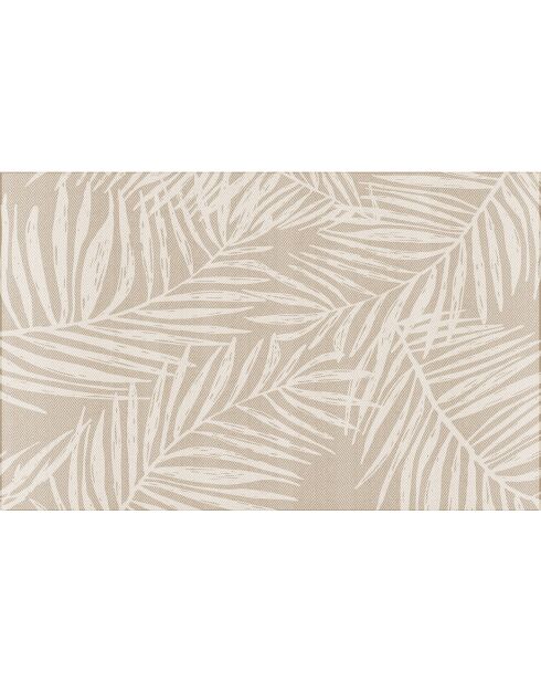 Tapis extérieur/intérieur Feuilles beige - 100x160 cm