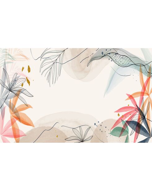 Tapis extérieur/intérieur Jardín Osaka multicolore - 100x160 cm
