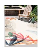Tapis extérieur/intérieur Jardín Osaka multicolore - 100x160 cm