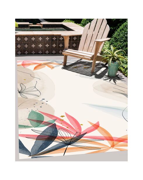 Tapis extérieur/intérieur Jardín Osaka multicolore - 100x160 cm